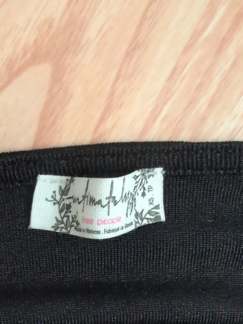 Free People Intimately Meant To Be Black Bodysuit Size XS